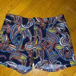 Banana Republic Blue and Red Bermudas Vibrant Style